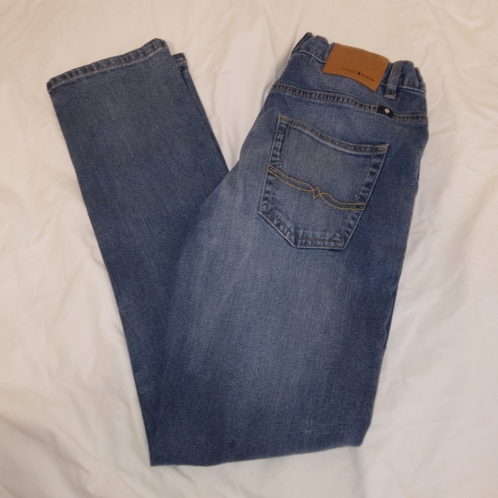Lucky Brand Skinny Jeans Size 18 KIDS Waist 26" Inseam 29 1/2" ADJUSTABLE WAIST